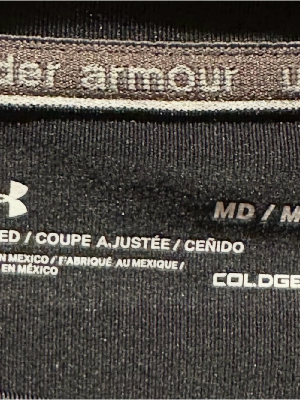 Women’s Under Armour Black ColdGear Compression Mock-Neck Top - Picture 3 of 5